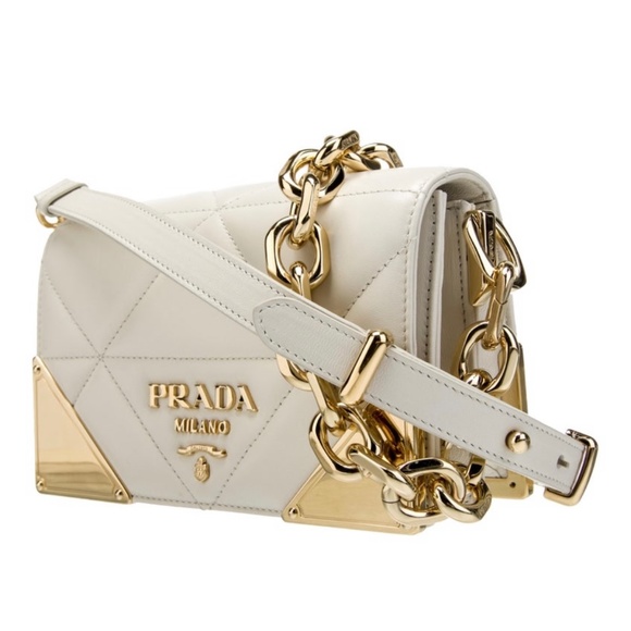 Prada Quilted Nappa Flap Chain Shoulder Bag - Picture 1 of 4